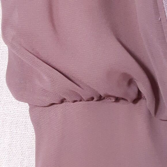 Birdy Grey Formal Prom Dress Size X-Small Blouson w/ Pockets Dusty Rose / Mauve - Picture 5 of 11